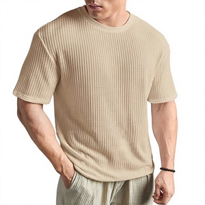 T-shirt basique uni à manches courtes et col rond pour homme en coton doux, idéal pour l'impression personnalisée – Fournisseur de vêtements en gros - Product Image 4