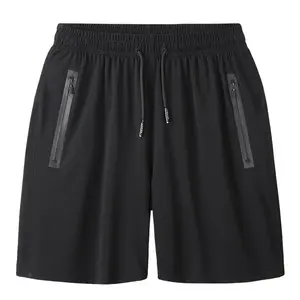 Шорты мужские летние 2023 5XL, свободные, большие размеры, прямые повседневные мужские шорты, сетчатые дышащие быстросохнущие спортивные брюки