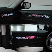 SJC Éclairage d'ambiance de voiture 64 couleurs pour Renault Koleos 2017-2022, éclairage dynamique d'ambiance intérieure, accessoires de décoration