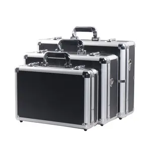 Boîte à outils Portable en alliage d'aluminium, boîte de rangement d'outils Portable, boîte à outils de précision