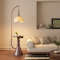 Lampe sur pied LED E27 de luxe moderne unique de style chinois, en fer avec abat-jour en tissu, design suspendu en arc, pour hôtel