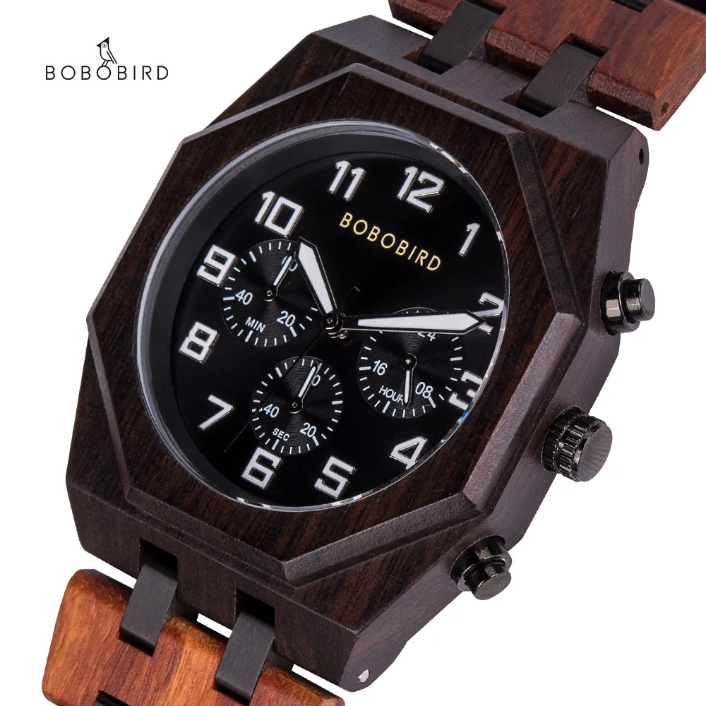 BOBO BIRD produttore nuovo prodotto crea il tuo orologio 2022 orologio da polso in legno con Logo in legno di lusso come regalo