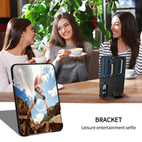 Étui magnétique pliable en PC renforcé effet seconde peau avec support intégré et protection intégrale antichoc pour iPhone Duo 18 Fold Wide