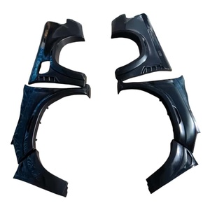GZZIM Guardabarros Delanteros Negros de Repuesto para PC con Orificio para Toyota Hilux 2021- Calidad Superior 100% Compatible Estilo Ancho - Product Image 1
