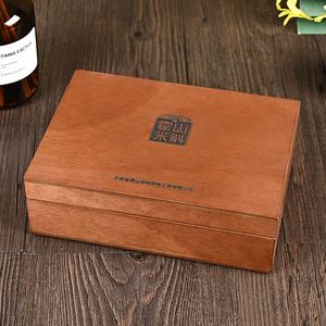 Cajas de regalo de madera de estilo retro hechas a medida para medicamentos y productos de salud, incluyendo cajas de madera rectangulares extraíbles para - Product Image 4