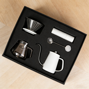 Juego de Café y Té <span class=keywords><strong>Klam</strong></span> Modern Classic de Metal y Vidrio - Juego de Regalo de Viaje Portátil, Duradero, de Grado Alimenticio y Personalizable para Uso de Baristas - Product Image 3