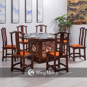 Muebles de restaurante de alta clase, sillas redondas de madera para restaurante, nuevo estilo chino - Product Image 1