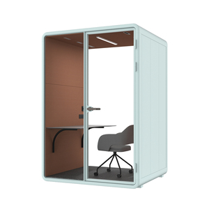 Factory Direct Acoustic Office Pod White Soundproof Booth Private Telephone Cabin with Ventilation System - Product Image 5