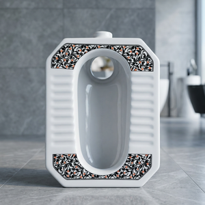 Inodoro de Cerámica MD Orissa de Diseño Artístico, Tamaño Estándar Medio Profundo con Diseño Impreso - Product Image 6
