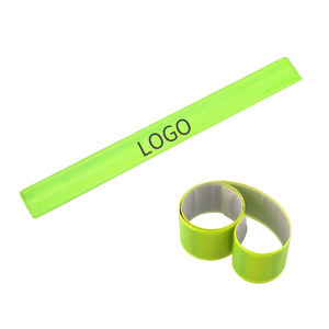 กําหนดเอง <span class=keywords><strong>Slap</strong></span> Band โฆษณาสะท้อนแสง PVC <span class=keywords><strong>Slap</strong></span> สายรัดข้อมือสร้อยข้อมือห่อพร้อมโลโก้ - Product Image 1