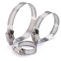 Abrazadera de manguera tipo americano para maquinaria agrícola, abrazadera de banda SS201, tornillo zincado, clip de tubo ajustable con accionamiento de tornillo sin fin, sujetador para tractor