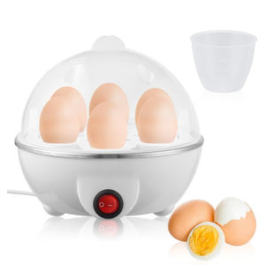 Cocedor de Huevos Eléctrico Automático de Una Sola Capa con Apagado Automático, Capacidad para 1-7 Huevos, Clase de Eficiencia Energética, Fuente de Alimentación de 220V, Plástico - Product Image 1