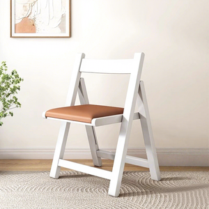 Simple-Style Solid Wood <strong>Folding</strong> <strong>Chair</strong> with Backrest No Assembly Required Home Use Portable Dining <strong>Chair</strong> - Product Image 4