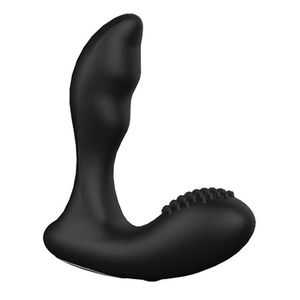 Massaggiatore Prostatico Vibrante in ABS+Silicone 2025, Dilatatore Anale, Plug Anale in Nero/Viola per Sesso Anale e Vaginale - Product Image 1