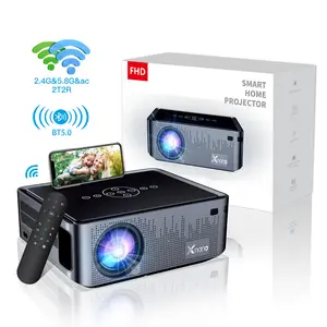 X1 פרו מקרן מלא HD 1080P החכם אנדרואיד 9.0 WIFI קולנוע ביתי LED 3D LCD וידאו 4K קולנוע נייד מיני מקרנים