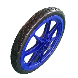 foam filled rubber wheel 16x2.125 PU flat free tire wheelbarrow foam wheel wagon cart tire 16x2.125