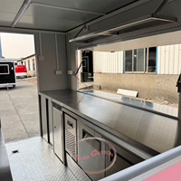 Vendeurs d'aliments de rue de haute qualité au détail Chariots de restauration rapide mobiles de qualité commerciale pour hot-dogs et collations