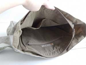 Sac de messager de tous les jours en lin de couleur naturelle à volants sac fourre-tout réutilisable poche à bandoulière fermeture à cordon bijoux rangement pour achats - Product Image 2