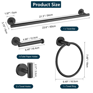 New Wall Toilet Rack Organizer <b>Bathroom</b> Hardware <b>Accessories</b> Bath Shower Towel Paper Rail Bar Rack Shelf Set for <b>Bathroom</b> System - Product Image 2