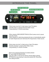 Modul Suara MP3 Nirkabel BT 12V