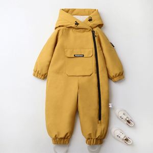 1-4 Years Girl Winter Down Jackets Jumpsuit for Children <b>Toddler</b> <b>Snowsuit</b> Coat - Product Image 6