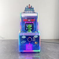 Machine de tir à balles pour enfants à monnayeur, à coup simple/double, en métal, plastique et bois, pour 6 ans et plus, avec système de sonorisation de 1 an
