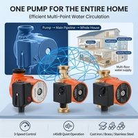 Pompe de circulation d'eau pour toute la maison LPS, contrôle à trois vitesses, faible bruit, pour villas, appartements et systèmes résidentiels