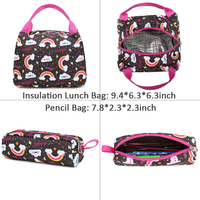 Sac à Dos Scolaire Mixte Durable pour PC, Motifs de Dessins Animés Mignons, Imperméable avec Éléments Transparents, Doublure en Polyester – pour Garçons et Filles
