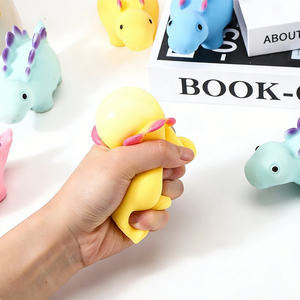 ของเล่นไดโนเสาร์หลากสีสัน TPR ระบายอากาศได้ บรรจุแป้ง ช่วยคลายความเครียด ของขวัญส่งเสริมการขาย ของเล่นลดความเครียดสำหรับเด็ก ขายดี - Product Image 6