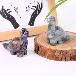 Figuras de Dinosaurios de Cristal Natural Pulido, Adorables Figuras de Animales de Cristal Curativo para Souvenirs, Venta al Por Mayor - Product Image 3