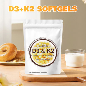Cápsulas Blandas de <span class=keywords><strong>Vitamina</strong></span> D3 y K2 2 <span class=keywords><strong>en</strong></span> 1 de Marca Privada <span class=keywords><strong>para</strong></span> Apoyo Inmunológico, Suplemento Dietético, OEM Disponible - Product Image 2