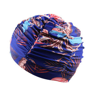 Pu Revêtement Adulte <span class=keywords><strong>Bonnet</strong></span> <span class=keywords><strong>De</strong></span> <span class=keywords><strong>Bain</strong></span> Logo Personnalisé Élastique Polyester <span class=keywords><strong>Bonnet</strong></span> <span class=keywords><strong>De</strong></span> <span class=keywords><strong>Bain</strong></span> En Gros Tissu <span class=keywords><strong>Fleur</strong></span> Cap - Product Image 2