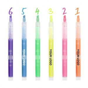New Design Hot Selling Plastic Liquid Highlighter <b>Pens</b> <b>Colorful</b> Loose Modern Style Customized Logo for Office/School/Gift Use - Product Image 3