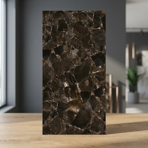 Baldosas de Porcelana Brillante Ice Cube Choco para Piso y Pared, Formato Grande 600x1200mm 60x120cm, Baldosas Cerámicas - Product Image 4
