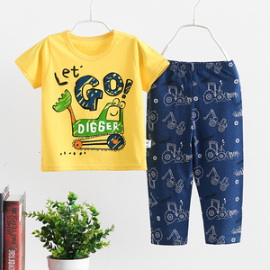 Meilleur prix avec une bonne qualité, vêtements pour bébés en gros, 100% coton, ensemble de vêtements pour bébés à manches courtes et pantalon long, ensemble de sous-vêtements d'été pour bébés - Product Image 2