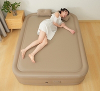 Matelas pneumatique gonflable automatique en tissu laminé à trame super résistante avec pompe à batterie au lithium intégrée