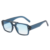Lunettes de soleil carrées surdimensionnées, mode, grande lentille monobloc, protection UV, pour femmes et hommes