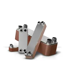 Brazed plate heat exchanger 99.9% pure copper welding, nickel welding