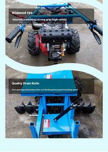 Bán tự động nhỏ đào rãnh máy rãnh đào ống đặt Mini đào hầm Máy Digger để bán - Product Image 6