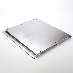 Fabrication sur mesure de tôles métalliques de précision, plaque de couverture d'équipement en acier inoxydable brossé - Product Image 1