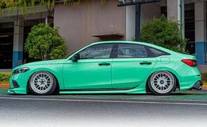 <b>For</b> Honda Civic 11th Gen 2022-2023 Body Kit Front Bumper <b>Diffuser</b> Matte Black YOFER Style Front Bumper Splitter <b>Car</b> Accessories - Product Image 5