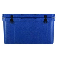 Glacière isotherme rotomoulée en PE 78L, robuste, portable, moderne, pour poisson et fruits de mer, compatible panneau solaire, pour chaîne du froid