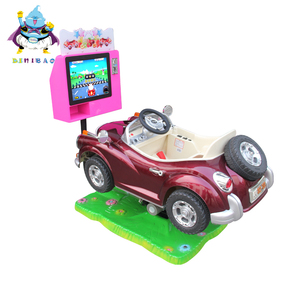 Niños que funcionan con monedas 3D swing racing car rock mecedora <span class=keywords><strong>kiddie</strong></span> monta autos un jugador - Product Image 1