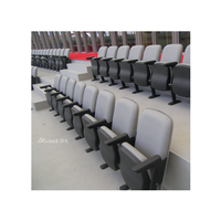 Système de sièges en gradins Avant Sports à fixation au sol, sièges VIP rembourrés inclinables, chaise d'auditorium personnalisable avec accoudoirs