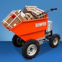 Akku-betriebener 4-Rad-Minidumper für Landwirtschaft, 500 kg/300 kg Ladekapazität, Chinesischer Motorschubkarren