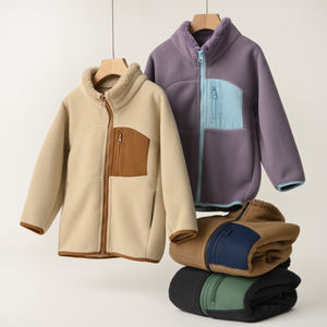 Cappotto invernale abbinato ai genitori di lusso da 450g in pile pesante con colletto esterno impermeabile per famiglia - Product Image 2