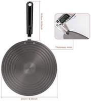 Plateau de décongélation de la viande en aluminium de 9,5 pouces et plaque de décongélation des aliments congelés