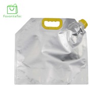 Pochettes souples personnalisées en PE réutilisables avec bec verseur pour huile d'olive, lait, eau, résistantes à l'humidité, imprimées en héliogravure, différentes tailles