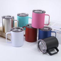 Tasse de voyage en acier inoxydable 400ml double paroi isolée sous vide gobelet anti-rayures tasse à café anti-déversement paille utilisation bidirectionnelle boisson à l'eau