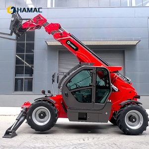 Hydrostatic Transmission HT4010 4000kg 10 Meter Telescopic Forklift Boom Forklift with Pilot Joystick <b>Control</b> and ROPS Cabin - Product Image 2